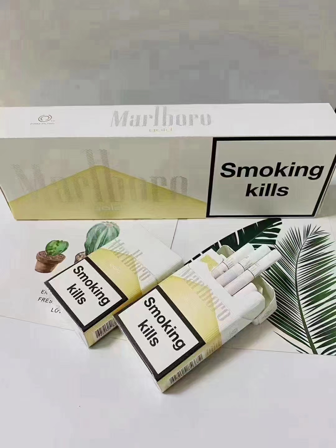 欧盟万宝路白万香烟展示